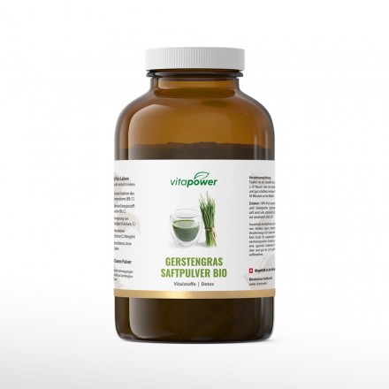 Top Gerstengras-Saft-Pulver hier online kaufen.