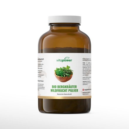 Bergkr&auml;uter-Wildfruchtpulver, BIO | Vitapowershop