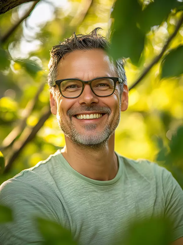 Biene und Schmetterling auf einer Bl&uuml;te &ndash; Symbol f&uuml;r Honig/Bl&uuml;tenpollen (Energie/Stoffwechsel)